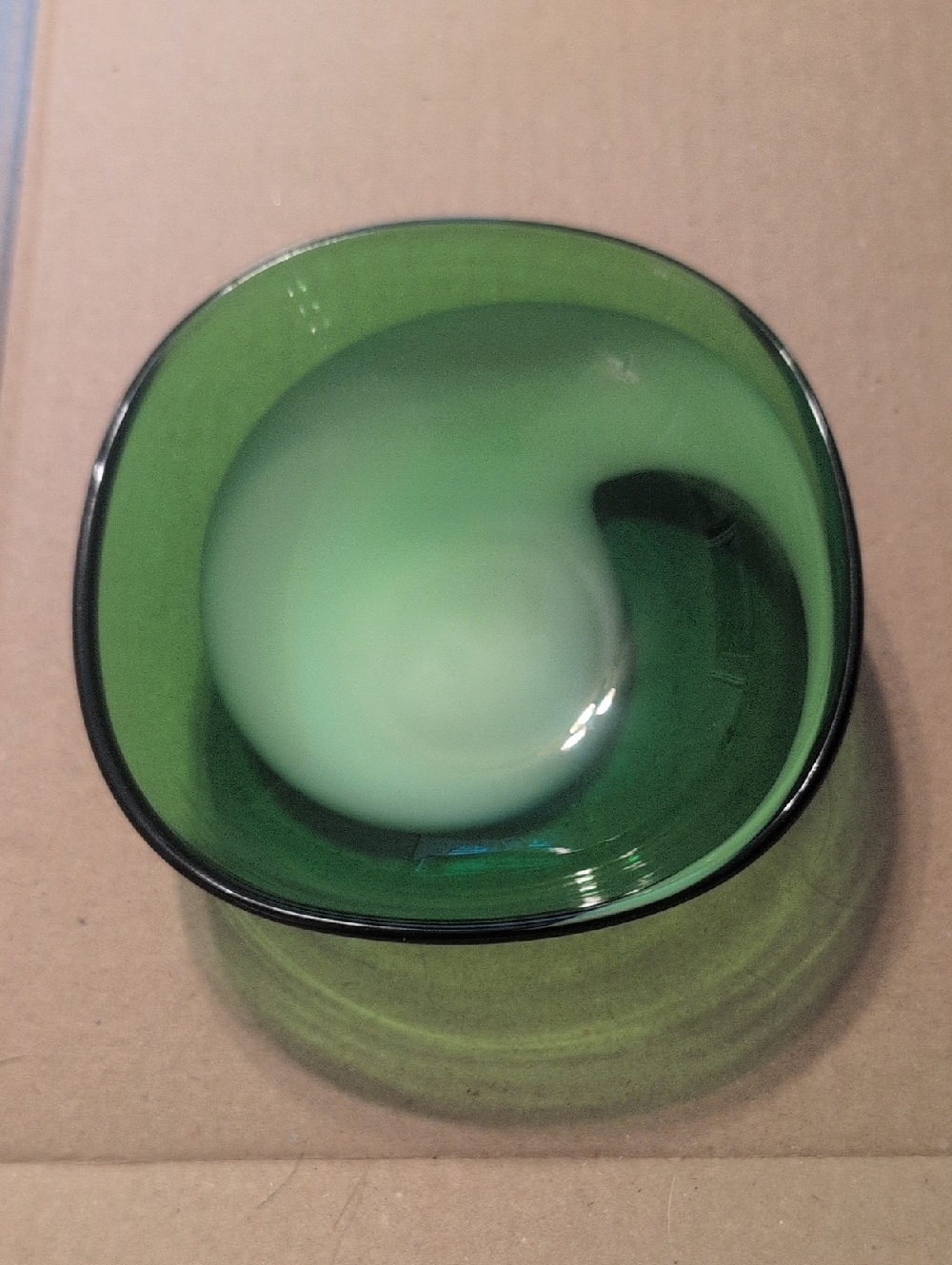 Emerald Green Glass Decorative Bowl - Home Art
